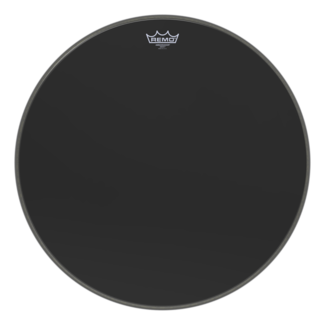 Remo Remo - ES-1024-00- - Bass Drum, Ambassador, Ebony, 24" Diameter