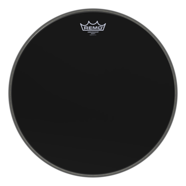 Remo - ES-1016-MP- - **Special Order**, Bass Drum, Ambassador, Ebony, 16" Diameter, Mp
