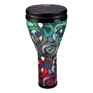 Remo Remo - DK-2510-64- - Festival Doumbek, Pre-Tuned, 10" Diameter, 17.5" Height, Black Suede Fliptop Replaceable, Cafe