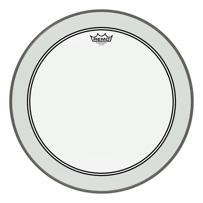 Remo - P3-1322-00- - Bass Drum, Powerstroke 3, Clear, 22" Diameter, No Stripe