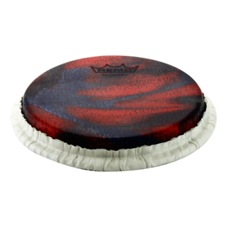 Remo Remo - M9-0715-S4-SD004 - **Special Order**, Bongo Drumhead, Tucked, 7.15", Skyndeep, "Serpentine Day" Graphic