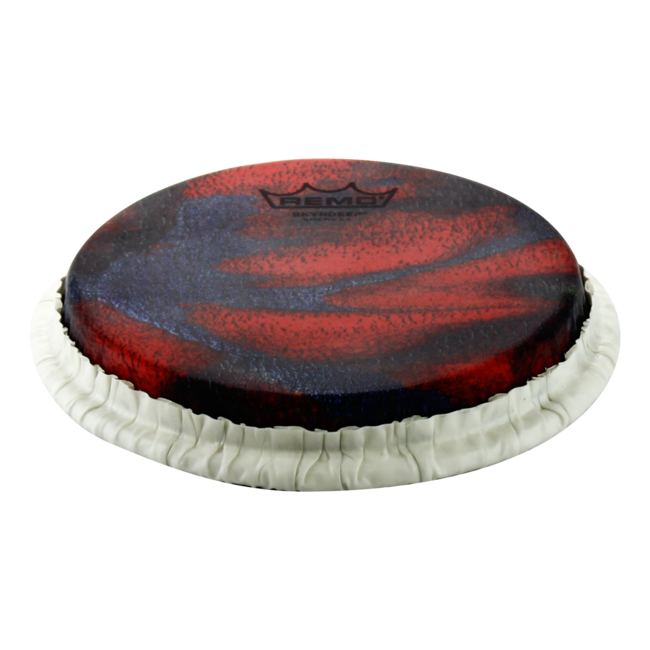 Remo - M9-0715-S4-SD004 - **Special Order**, Bongo Drumhead, Tucked, 7.15", Skyndeep, "Serpentine Day" Graphic