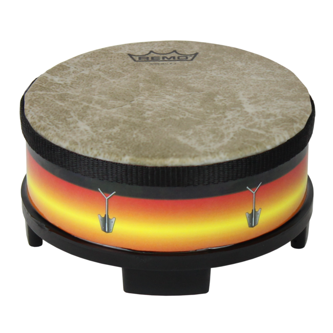 Remo - FG-MEDM-SB- - Drum, Fingerdrum, 5" Diameter, 3" Height, 'Sunburst' Graphics
