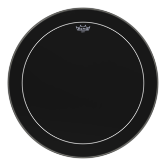 Remo Remo - ES-1628-PS- - **Special Order**, Bass Drum, Pinstripe, Ebony, 28" Diameter