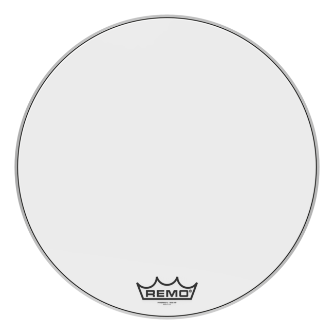 Remo - PM-2030-MP- - Bass Drum, Powermax 2, Ultra White, 30" Diameter, Mp