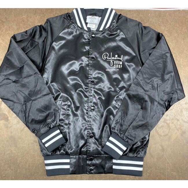 Professional Drum Shop - BLACK Satin Tour Jacket - Small