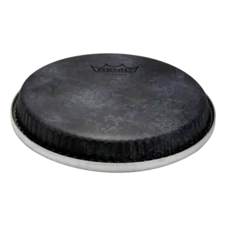 Remo Remo - M3-R715-S4-SD009 - Bongo Drumhead, R-Series, 7.15", Low Collar, Skyndeep, 'Black Calfskin' Graphic