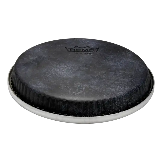 Remo - M3-R715-S4-SD009 - Bongo Drumhead, R-Series, 7.15", Low Collar, Skyndeep, 'Black Calfskin' Graphic