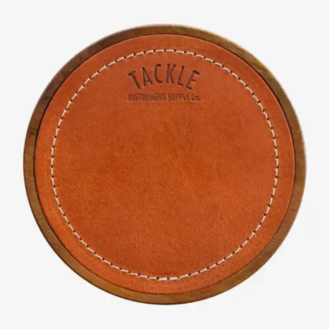 Tackle - TCTPP - Coffee Table Practice Pad - 6 Inch Wood & Leather Construction; classy functional showpiece