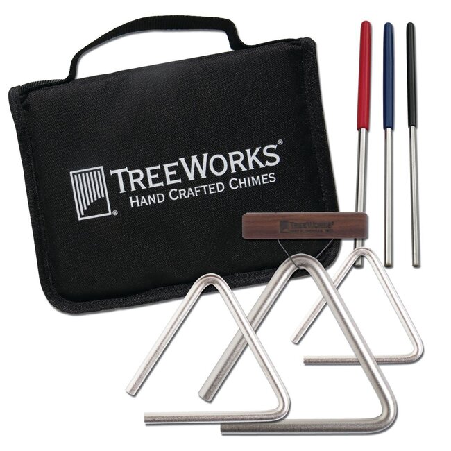 TreeWorks - TRE57bp - Studio-Grade Triangle Set with Beaters & Bag
