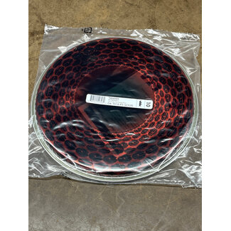 Remo Remo - DA-T010-P3-SC020 - **Special Order**, Tablatone Drum Head, Skyndeep, Clear Tone, 10" Diameter, "Red Radial Flare" Graphic, P3 Underlay Ring, Thin Hoop, Tablatone Dot Included