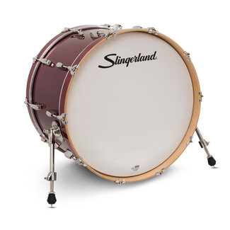 Slingerland Slingerland - SDSK1422KKKRCR - 14x22 Studio King Kick, Royal Crimson Lacquer, Nickel Hardware
