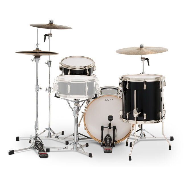 Slingerland - SDKTSKK18N03ARDNB - 3pc Studio King Kit, 12/14F/18K, Del Norte Black Lacquer, Nickel Hardware