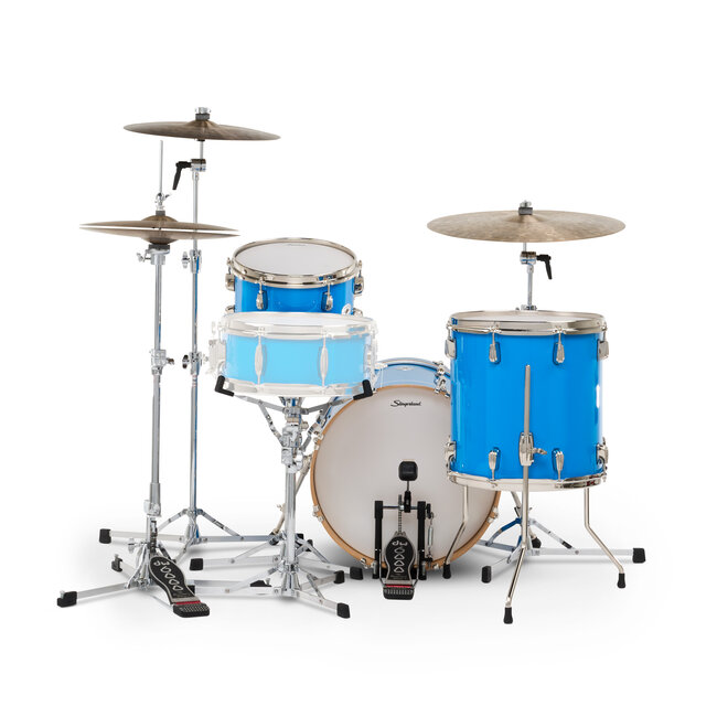 Slingerland - SDKTSKK18N03ARLBL - 3pc Studio King Kit, 12/14F/18K, Lunar Blue Lacquer, Nickel Hardware