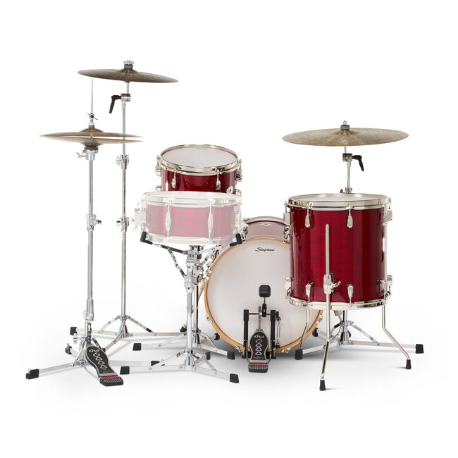 Slingerland - SDKTSKK18N03ARRCR - 3pc Studio King Kit, 12/14F/18K, Royal Crimson Lacquer, Nickel Hardware