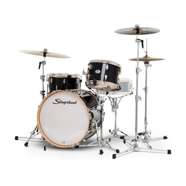 Slingerland - SDKTSKK20N03BQDNB - 3pc Studio King Kit, 12/14F/20K, Del Norte Black Lacquer, Nickel Hardware