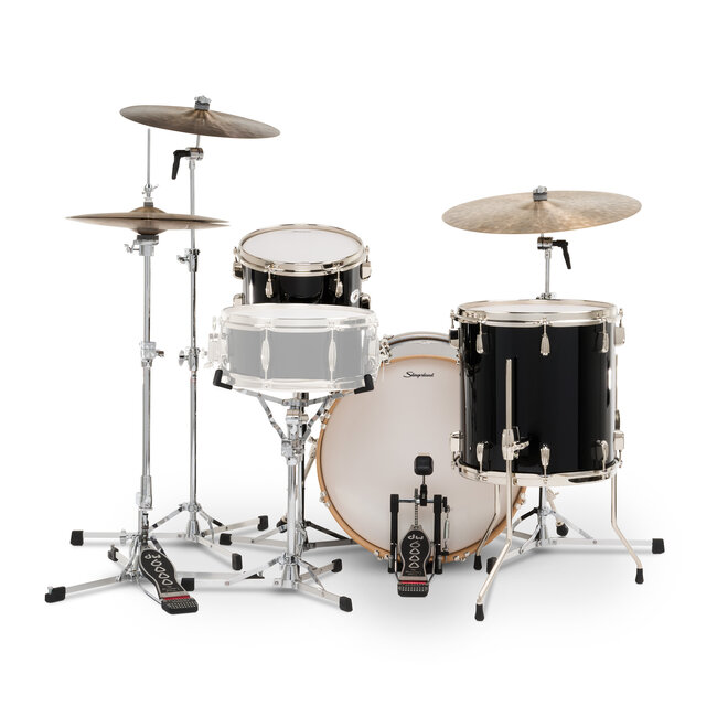 Slingerland - SDKTSKK20N03BQDNB - 3pc Studio King Kit, 12/14F/20K, Del Norte Black Lacquer, Nickel Hardware