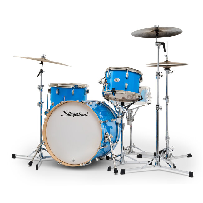 Slingerland - SDKTSKK20N03BQLBL - 3pc Studio King Kit, 12/14F/20K, Lunar Blue Lacquer, Nickel Hardware