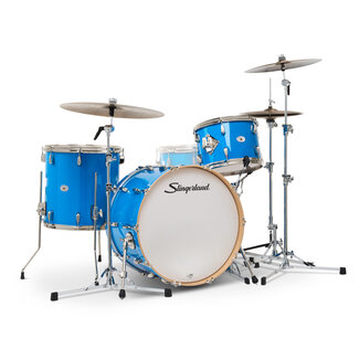 Slingerland Slingerland - SDKTSKK22N03AHLBL - 3pc Studio King Kit, 13/16F/22K, Lunar Blue Lacquer, Nickel Hardware