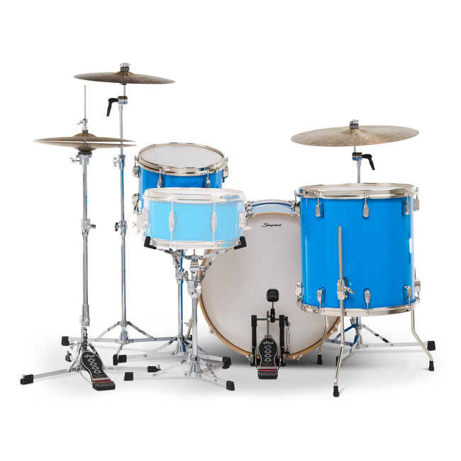 Slingerland - SDKTSKK22N03AHLBL - 3pc Studio King Kit, 13/16F/22K, Lunar Blue Lacquer, Nickel Hardware