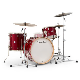Slingerland Slingerland - SDKTSKK22N03AHRCR - 3pc Studio King Kit, 13/16F/22K, Royal Crimson Lacquer, Nickel Hardware