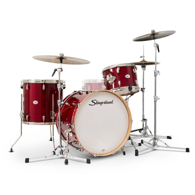 Slingerland - SDKTSKK22N03AHRCR - 3pc Studio King Kit, 13/16F/22K, Royal Crimson Lacquer, Nickel Hardware
