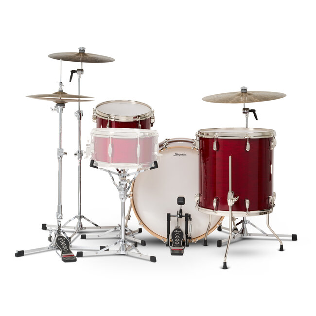 Slingerland - SDKTSKK22N03AHRCR - 3pc Studio King Kit, 13/16F/22K, Royal Crimson Lacquer, Nickel Hardware