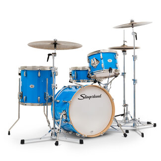 Slingerland Slingerland - SDKTSKK18N04AZLBL - 4pc Studio King Kit, 12/14F/18K/5.5S, Lunar Blue Lacquer, Nickel Hardware