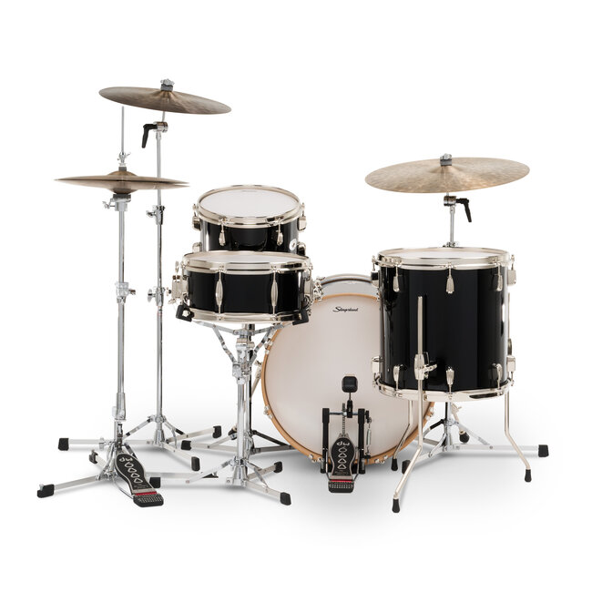 Slingerland - SDKTSKK20N04DKDNB - 4pc Studio King Kit, 12/14F/20K/5.5S, Del Norte Black Lacquer, Nickel Hardware