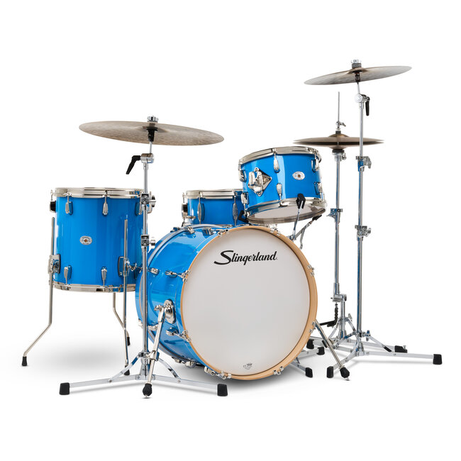 Slingerland - SDKTSKK20N04DKLBL - 4pc Studio King Kit, 12/14F/20K/5.5S, Lunar Blue Lacquer, Nickel Hardware