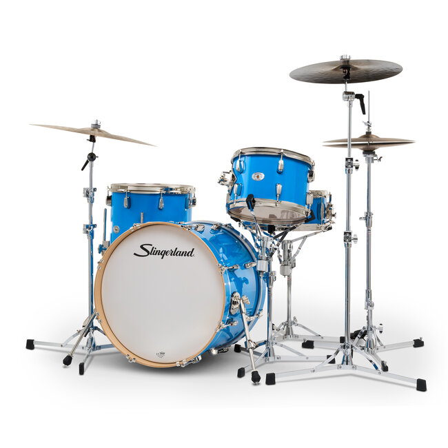 Slingerland - SDKTSKK20N04DKLBL - 4pc Studio King Kit, 12/14F/20K/5.5S, Lunar Blue Lacquer, Nickel Hardware