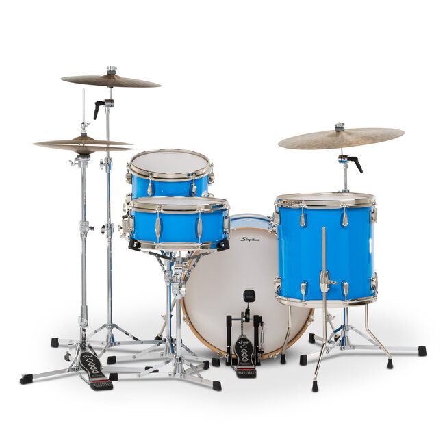 Slingerland - SDKTSKK20N04DKLBL - 4pc Studio King Kit, 12/14F/20K/5.5S, Lunar Blue Lacquer, Nickel Hardware