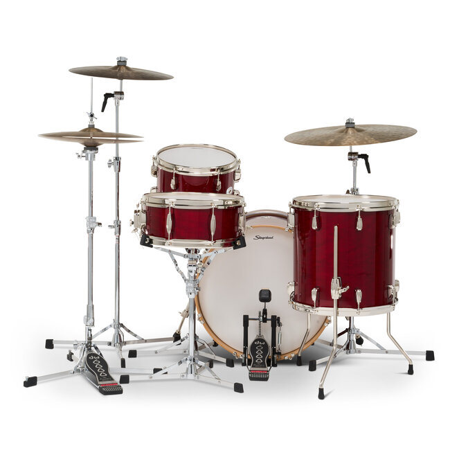Slingerland - SDKTSKK20N04DKRCR - 4pc Studio King Kit, 12/14F/20K/5.5S, Royal Crimson Lacquer, Nickel Hardware