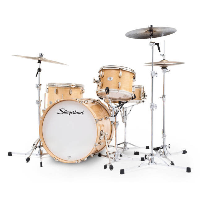 Slingerland - SDKTSKK20N04DKVTS - 4pc Studio King Kit, 12/14F/20K/5.5S, Ventura Sand Lacquer, Nickel Hardware