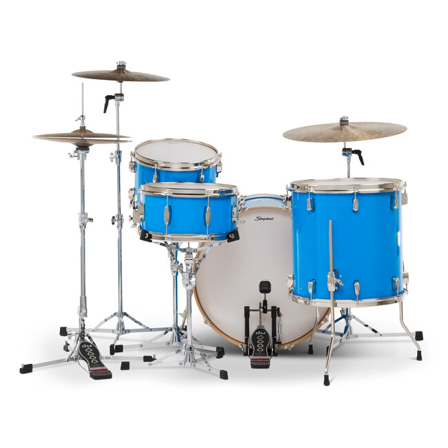 Slingerland - SDKTSKK22N04DNLBL - 4pc Studio King Kit, 13/16F/22K/6.5S, Lunar Blue Lacquer, Nickel Hardware