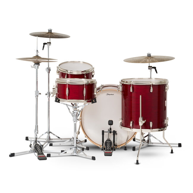 Slingerland - SDKTSKK22N04DNRCR - 4pc Studio King Kit, 13/16F/22K/6.5S, Royal Crimson Lacquer, Nickel Hardware