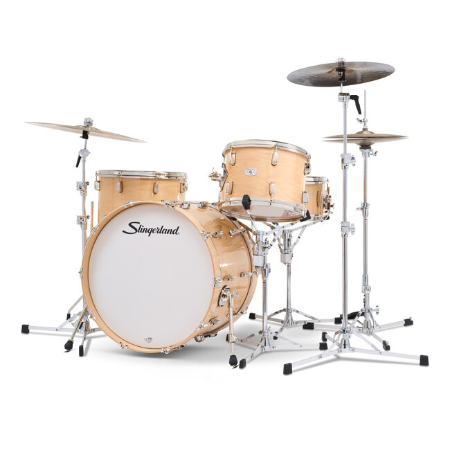 Slingerland - SDKTSKK22N04DNVTS - 4pc Studio King Kit, 13/16F/22K/6.5S, Ventura Sand Lacquer, Nickel Hardware