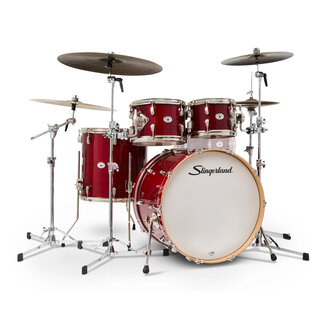 Slingerland Slingerland - SDKTSKK22N04DWRCR - 4pc Studio King Kit, 10/12/16F/22K, Royal Crimson Lacquer, Nickel Hardware