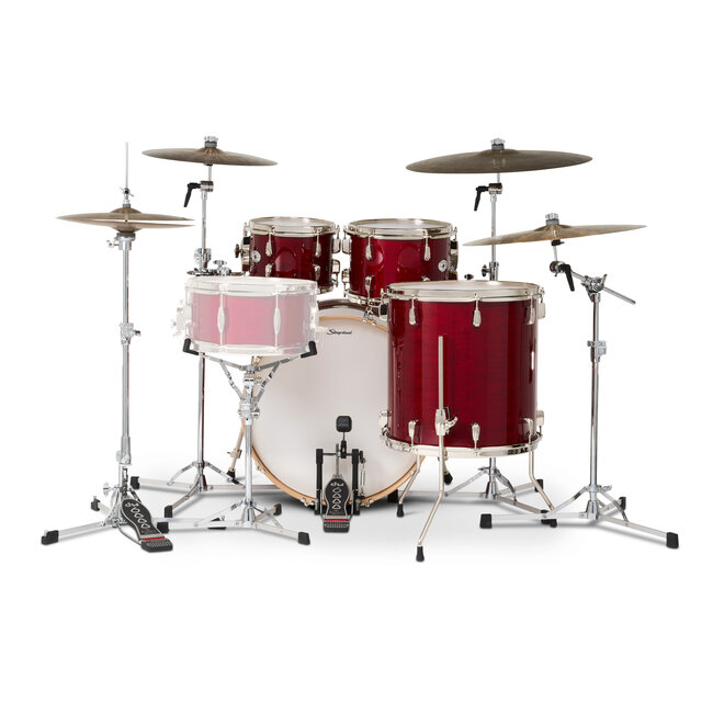 Slingerland - SDKTSKK22N04DWRCR - 4pc Studio King Kit, 10/12/16F/22K, Royal Crimson Lacquer, Nickel Hardware
