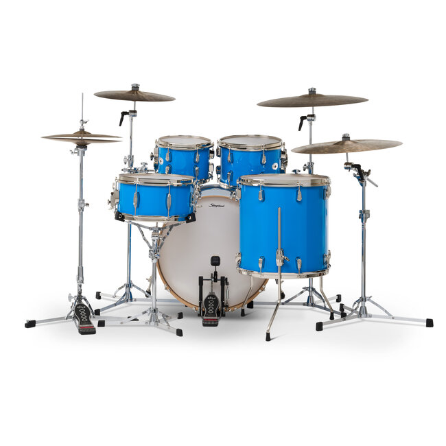 Slingerland - SDKTSKK22N05DXLBL - 5pc Studio King Kit, 10/12/16F/22K/6.5S, Lunar Blue Lacquer, Nickel Hardware