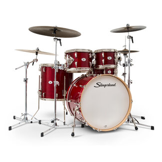 Slingerland Slingerland - SDKTSKK22N05DXRCR - 5pc Studio King Kit, 10/12/16F/22K/6.5S, Royal Crimson Lacquer, Nickel Hardware