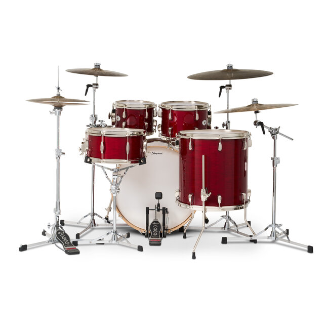 Slingerland - SDKTSKK22N05DXRCR - 5pc Studio King Kit, 10/12/16F/22K/6.5S, Royal Crimson Lacquer, Nickel Hardware