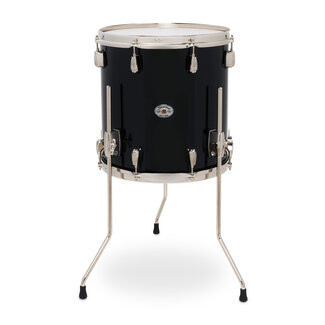 Slingerland Slingerland - SDSK1414TTKLKDNB - 14x14 Studio King Floor Tom, Del Norte Black Lacquer, Nickel Hardware