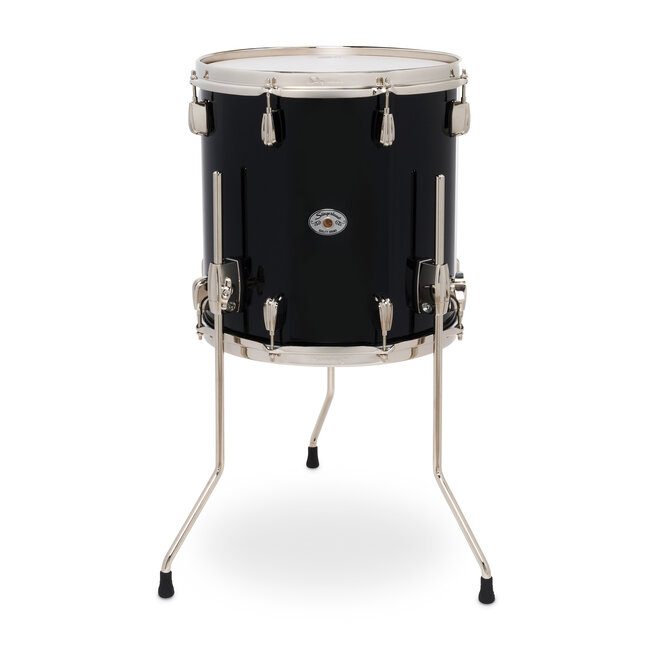 Slingerland - SDSK1414TTKLKDNB - 14x14 Studio King Floor Tom, Del Norte Black Lacquer, Nickel Hardware