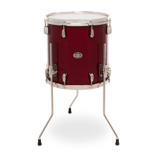 Slingerland Slingerland - SDSK1414TTKLKRCR - 14x14 Studio King Floor Tom, Royal Crimson Lacquer, Nickel Hardware