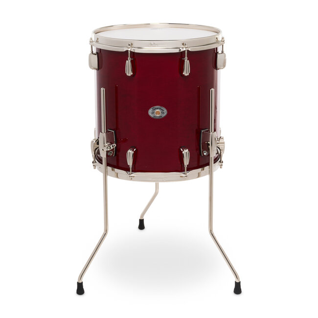 Slingerland - SDSK1414TTKLKRCR - 14x14 Studio King Floor Tom, Royal Crimson Lacquer, Nickel Hardware