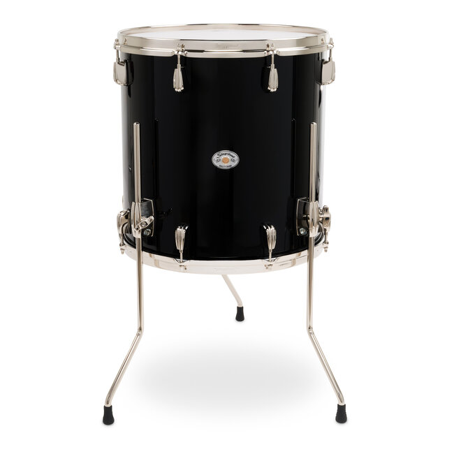 Slingerland - SDSK1616TTKLKDNB - 16x16 Studio King Floor Tom, Del Norte Black Lacquer, Nickel Hardware