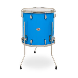 Slingerland Slingerland - SDSK1616TTKLKLBL - 16x16 Studio King Floor Tom, Lunar Blue Lacquer, Nickel Hardware