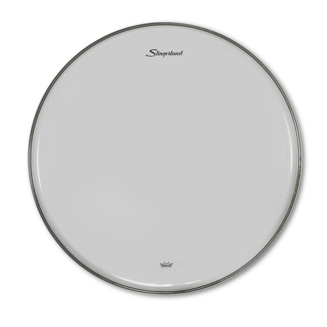 Slingerland - SLDHCLA14 - Tom Reso Head, Clear Ambassador, Logo, 14"