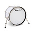 Slingerland - SLFP1420KKK016 - 14x20 Mahogany/Poplar Kick, White Marine Pearl Wrap, Nickel Hardware